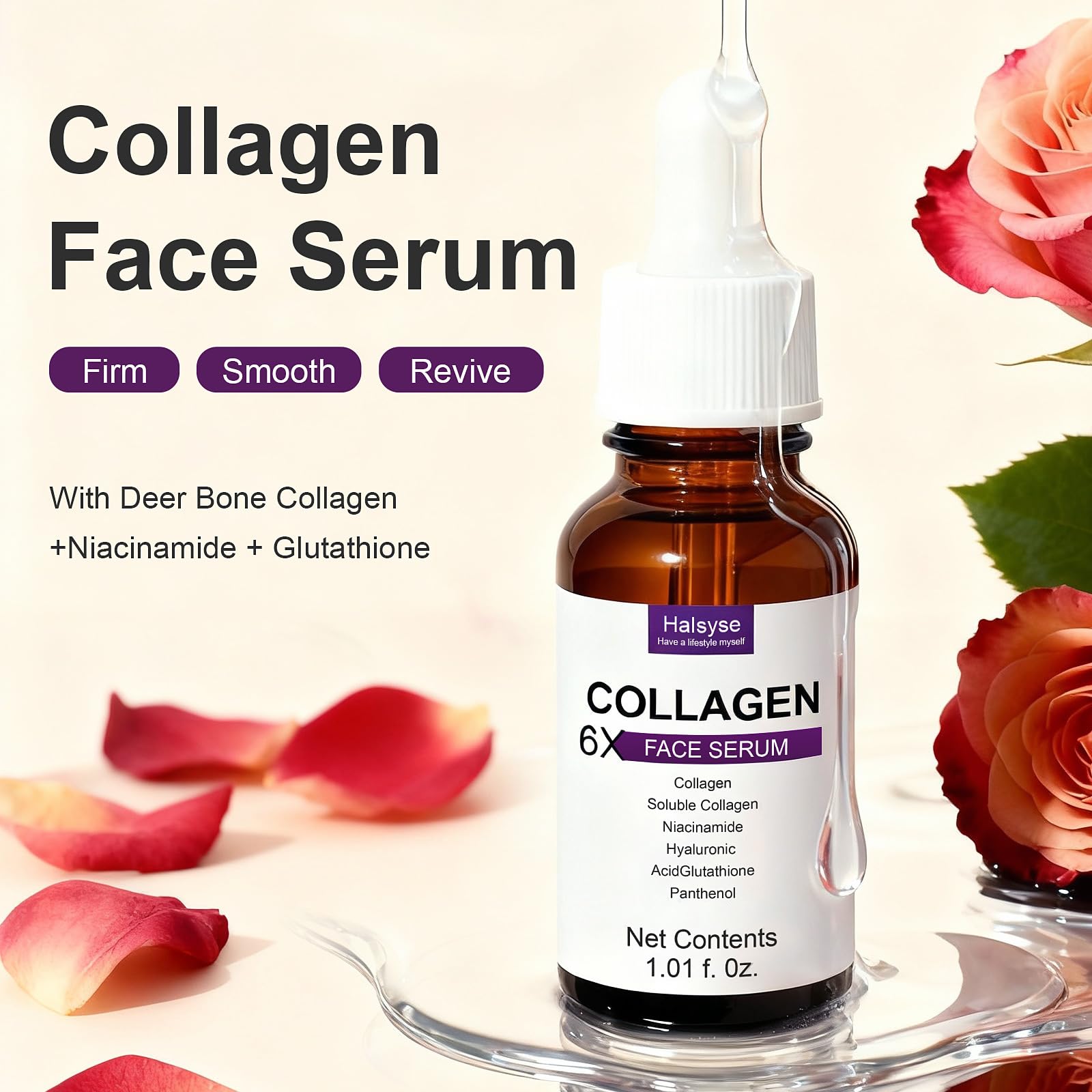 Halsyse Anti-Aging Collagen Serum – Firming, Hydration & Brightening