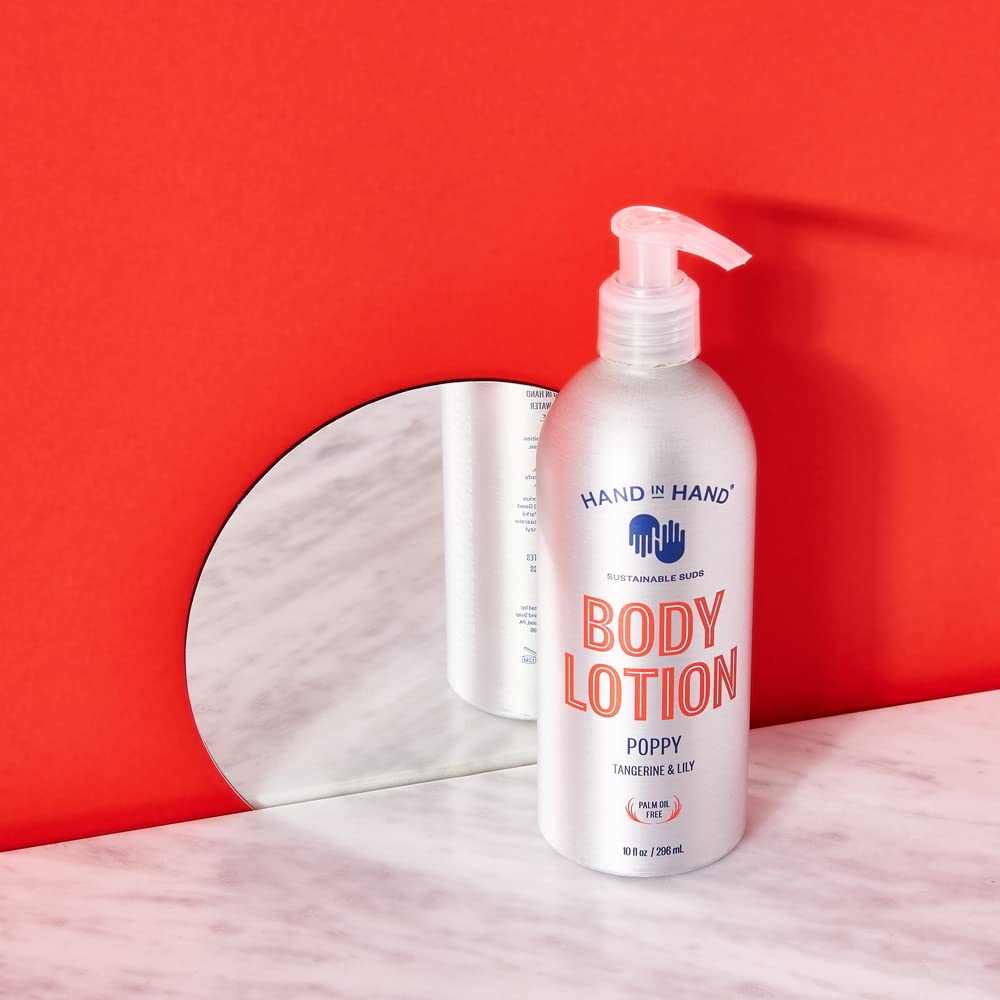 Hand in Hand Tangerine & Lily Bundle — Body Wash, Lotion, Soap & Sugar Scrub (Vegan)