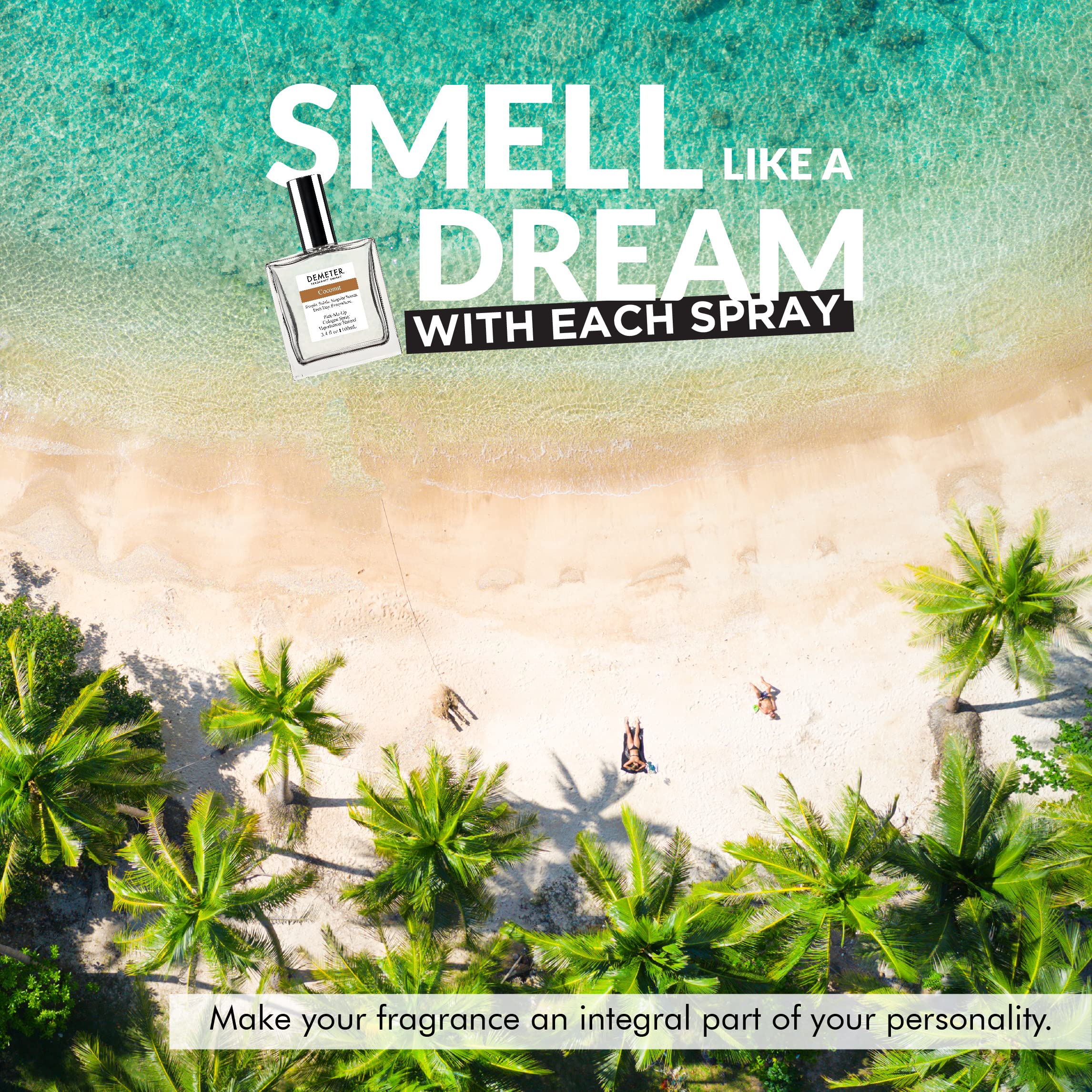 DEMETER Fragrance Library Coconut Cologne Spray 3.4 oz | Fresh Coconut Scent