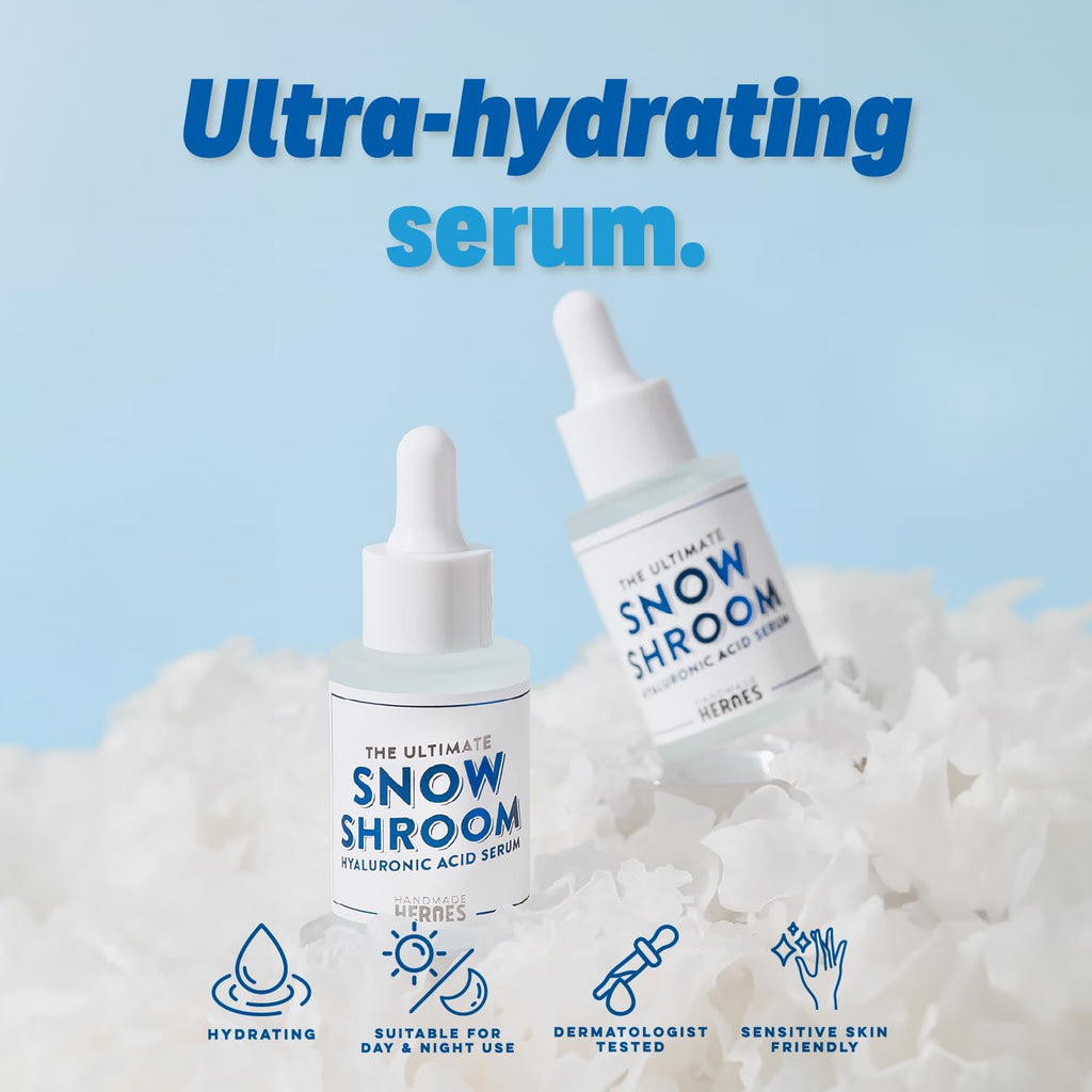 Handmade Heroes Tremella Hyaluronic Serum – All-Natural, Vegan, Fragrance-Free Hydration