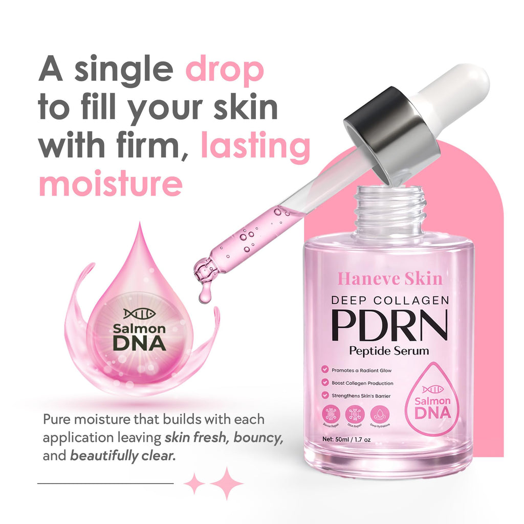 Deep Collagen PDRN Serum with Salmon DNA & Niacinamide – Haneve Skin 50ml