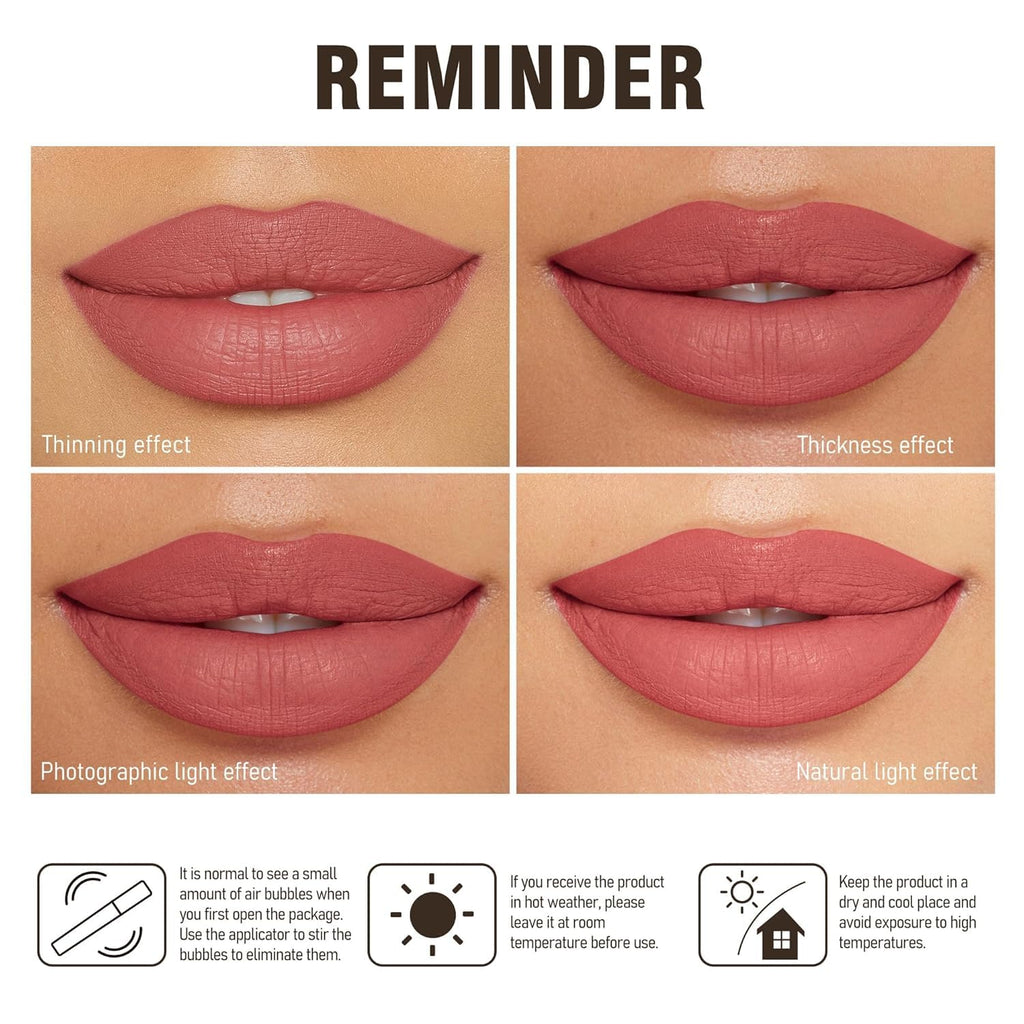 HANLADY Nude Lipstick – Long-Lasting Matte, Smudgeproof, Transferproof, Vegan (A61 Sugey Girl, 1 Pack)