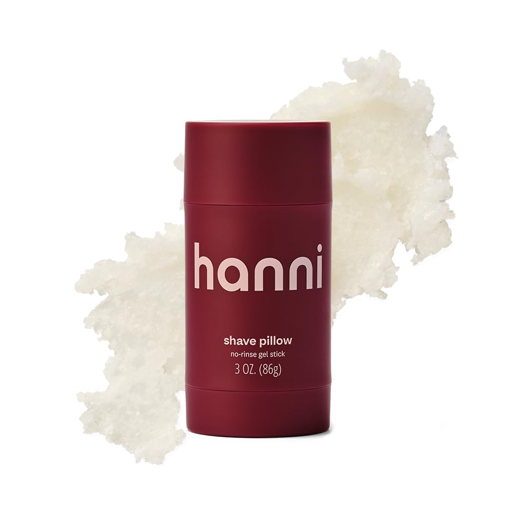HANNI Shave Pillow – In-Shower / Waterless Gel Shave for Women & Men, Travel-Size 3 oz