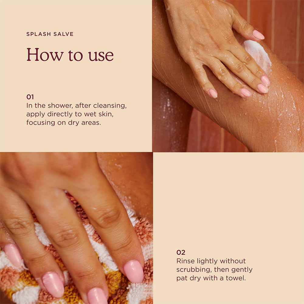 HANNI Splash Salve Body Mask – Fragrance-Free In-Shower Moisturizer (250 mL / 8.8 oz)