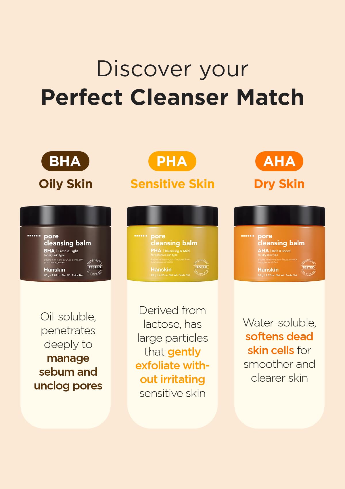 Hanskin BHA Pore Cleansing Balm – Korean Melting Cleanser for Oily & Combination Skin