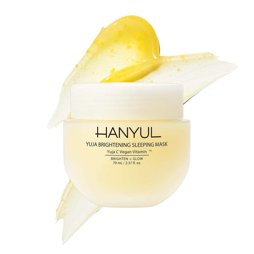 Hanyul Yuja Sleeping Mask | Korean Yuzu Night Cream for Glow, Hydration & Radiance