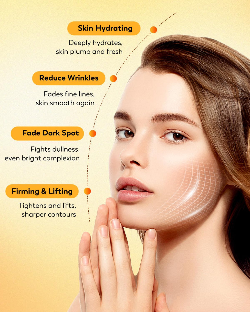 HANYWIL 20% Vitamin C Serum for Mature Skin – Hyaluronic Acid & Active Lock, 1.7 fl oz