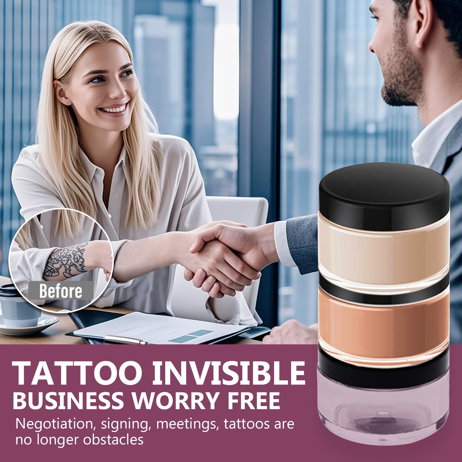 HAPIPET Tattoo Cover Up Cream – Natural, Waterproof Concealer (1.4 oz)
