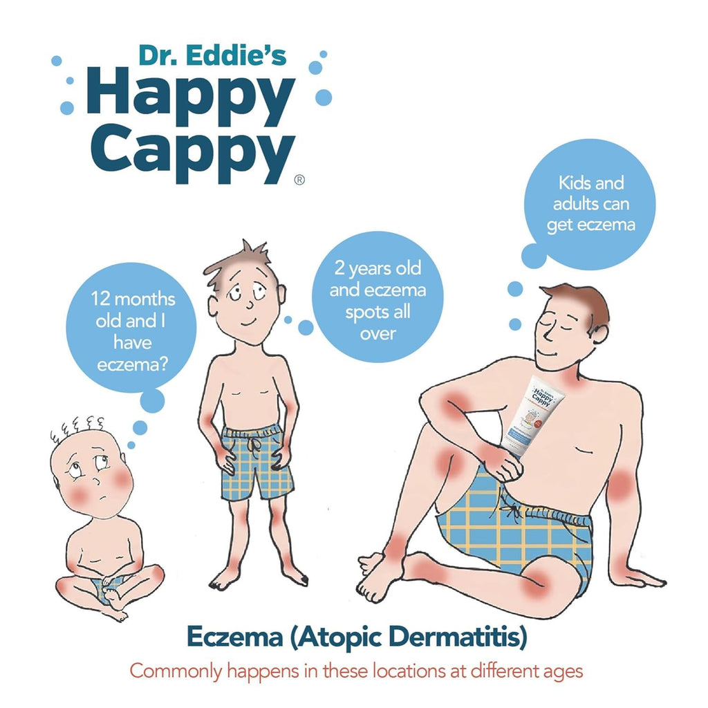 Happy Cappy Medicated & Daily Shampoo + Beanie Brush Bundle — Fragrance-Free for Cradle Cap & Dry Skin