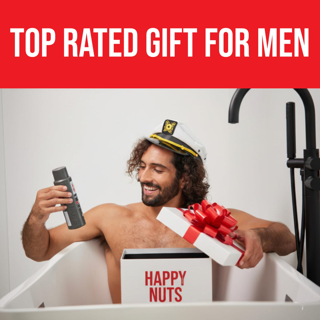 Happy Nuts Comfort Cream Deodorant for Men — Aluminum-Free Anti-Chafing & Odor Control | Morning Driftwood, 3.4 oz