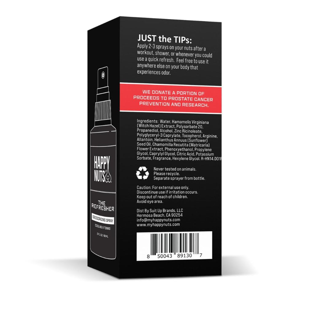 Happy Nuts The Refresher: Cooling Ball Deodorant Spray for Men