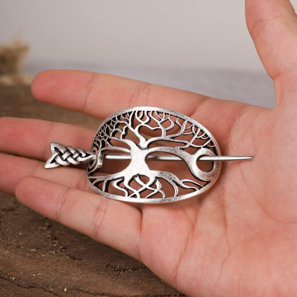 HAQUIL Celtic Hairpin Barrette – Vintage Long-Hair Accessory for Women