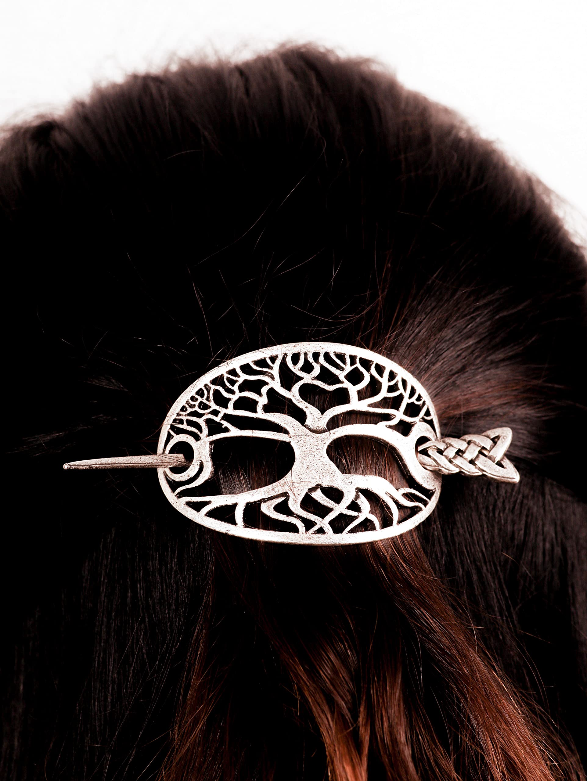 HAQUIL Celtic Hairpin Barrette – Vintage Long-Hair Accessory for Women