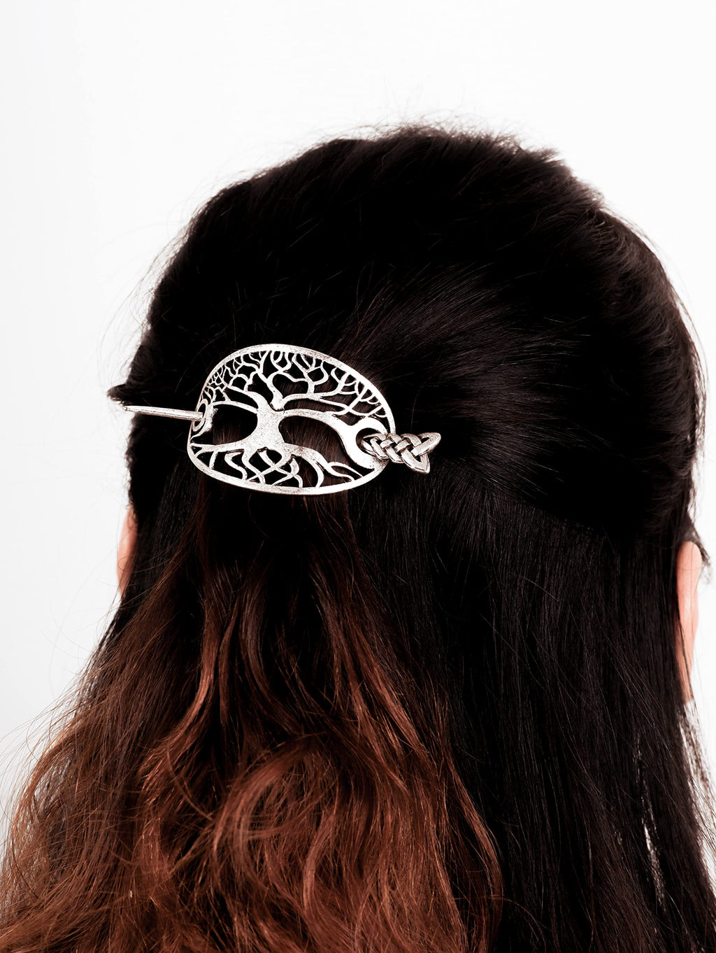 HAQUIL Celtic Hairpin Barrette – Vintage Long-Hair Accessory for Women