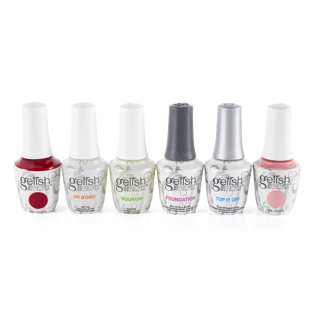 Harmony Gelish Pro Kit – Salon Gel Polish & LED Lamp Set (15 mL Polishes)