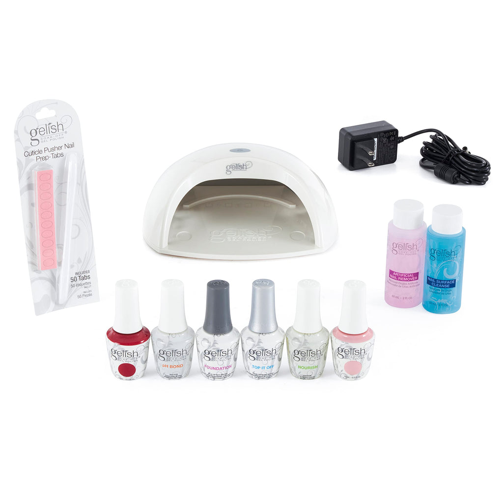 Harmony Gelish Pro Kit – Salon Gel Polish & LED Lamp Set (15 mL Polishes)