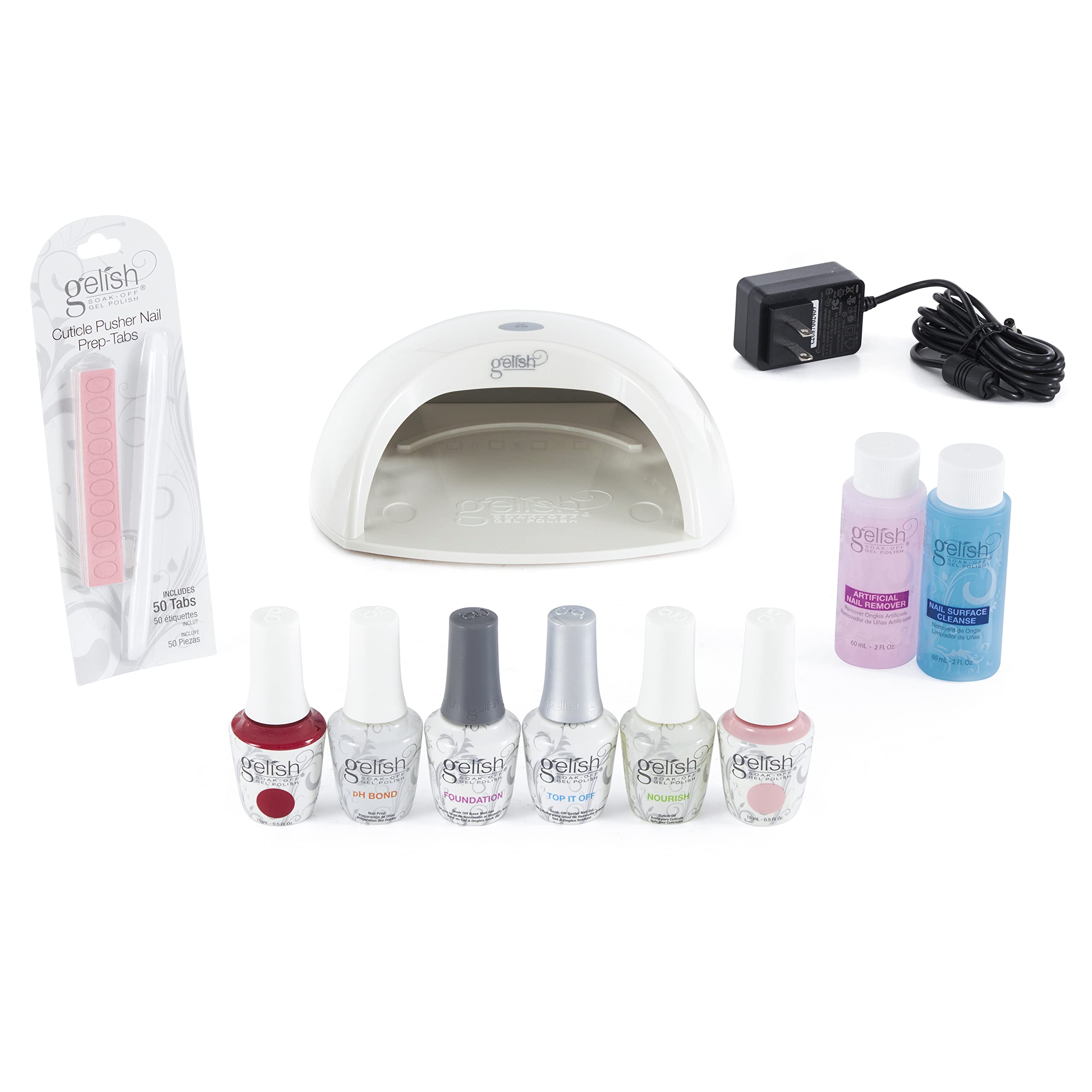 Harmony Gelish Pro Kit – Salon Gel Polish & LED Lamp Set (15 mL Polishes)