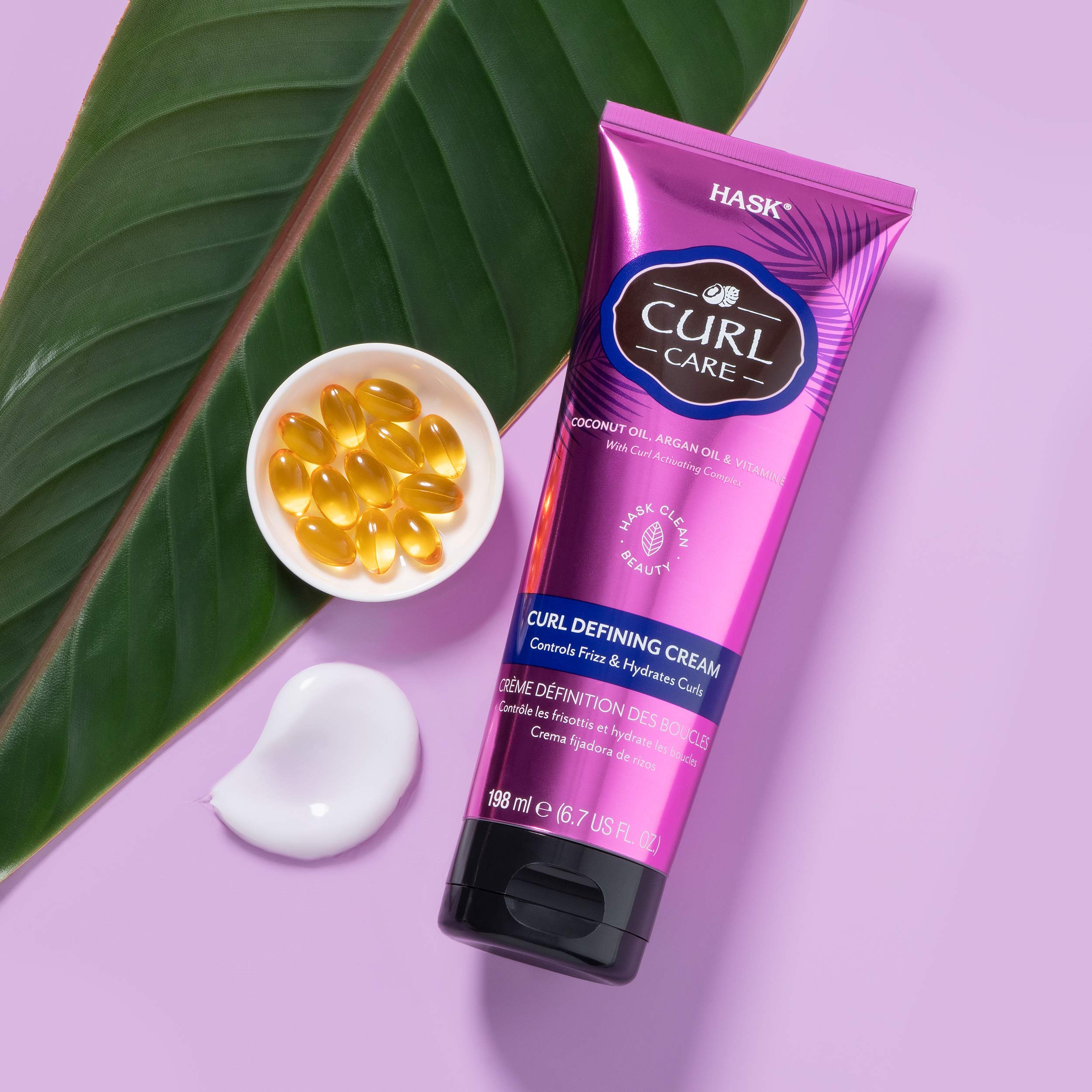 HASK Hair Cream - Curl Care Defining Cream Bundle | Vegan, Cruelty-Free, Color Safe