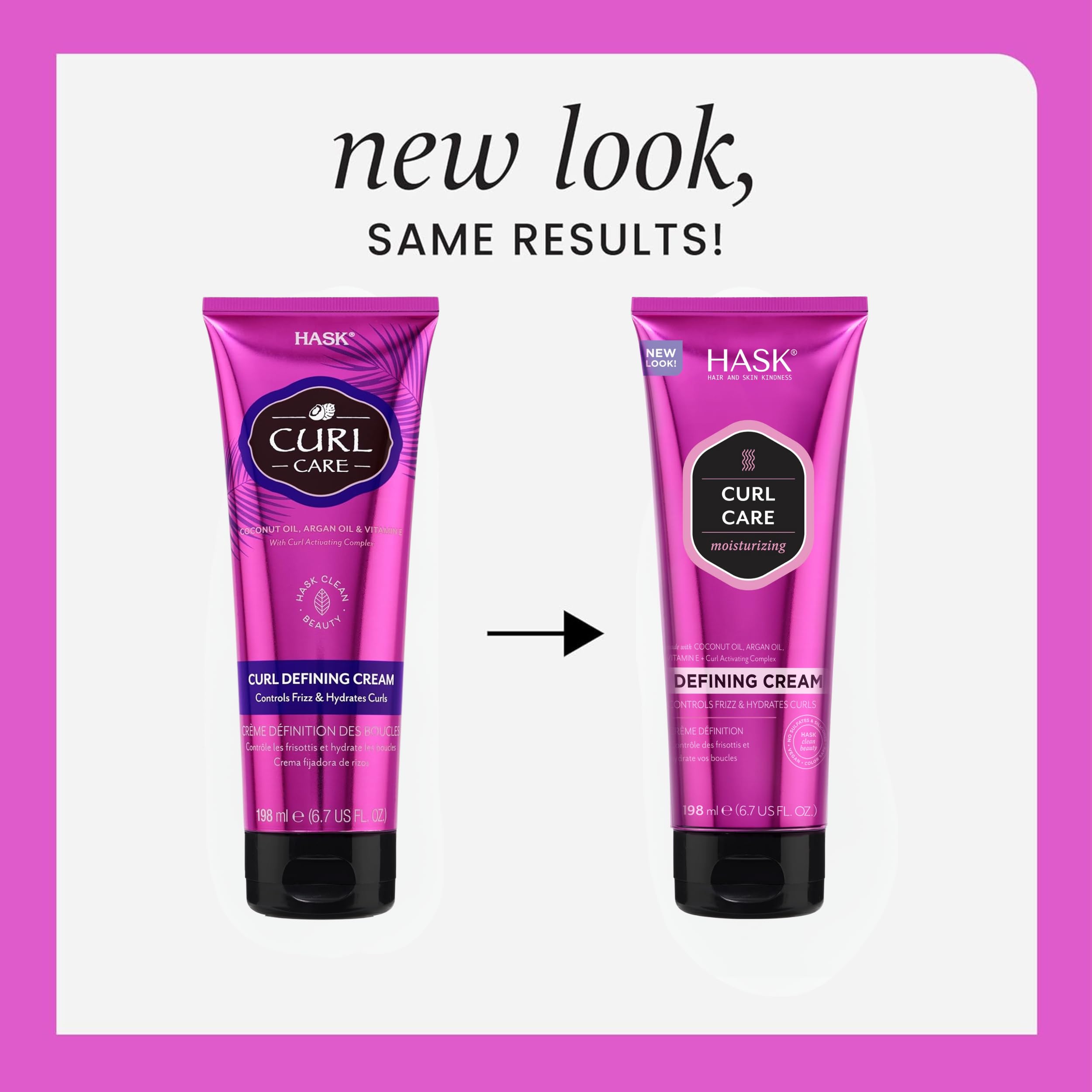 HASK Hair Cream - Curl Care Defining Cream Bundle | Vegan, Cruelty-Free, Color Safe