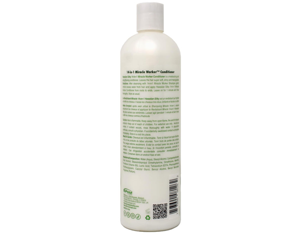 Hawaiian Silky Miracle Worker 14-In-1 Conditioner 16 oz (474 ml) – Pack of 2 | Multi-Use Hair Care