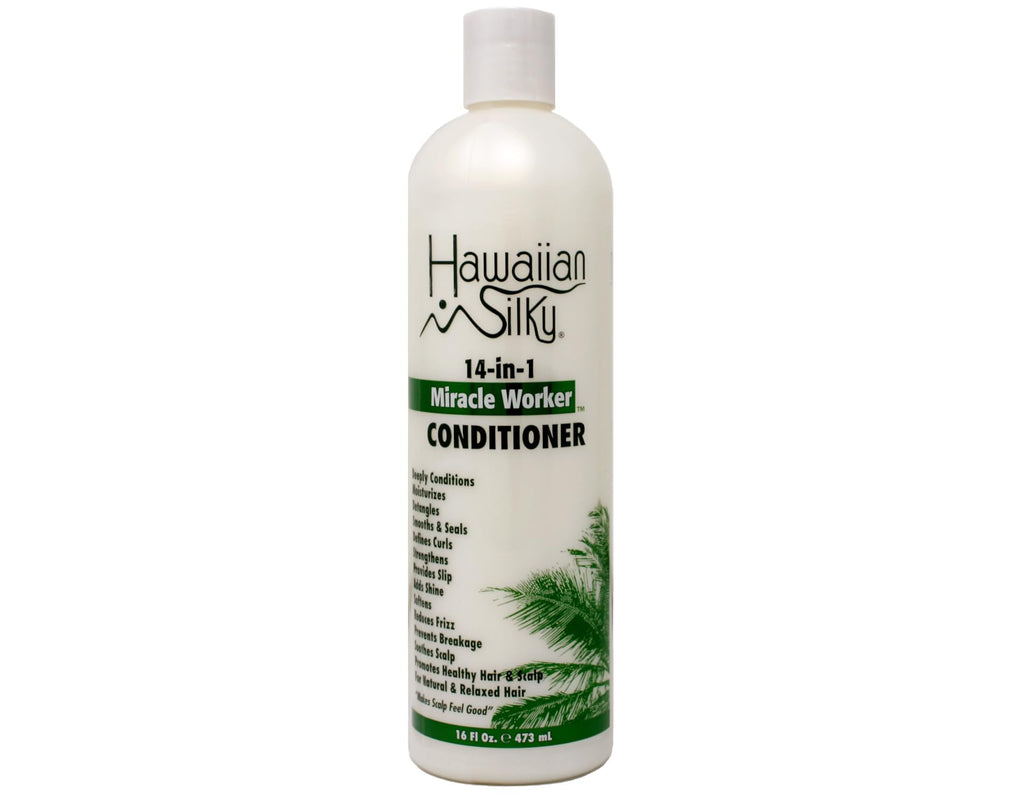 Hawaiian Silky Miracle Worker 14-In-1 Conditioner 16 oz (474 ml) – Pack of 2 | Multi-Use Hair Care