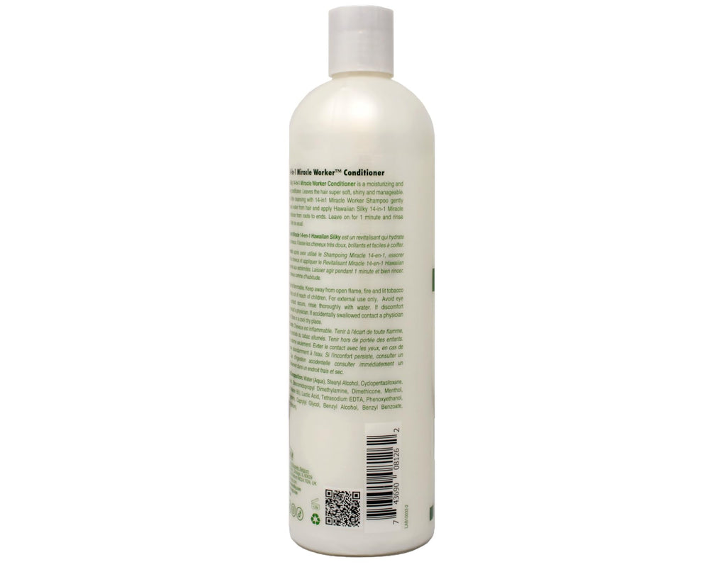 Hawaiian Silky Miracle Worker 14-In-1 Conditioner 16 oz (474 ml) – Pack of 2 | Multi-Use Hair Care