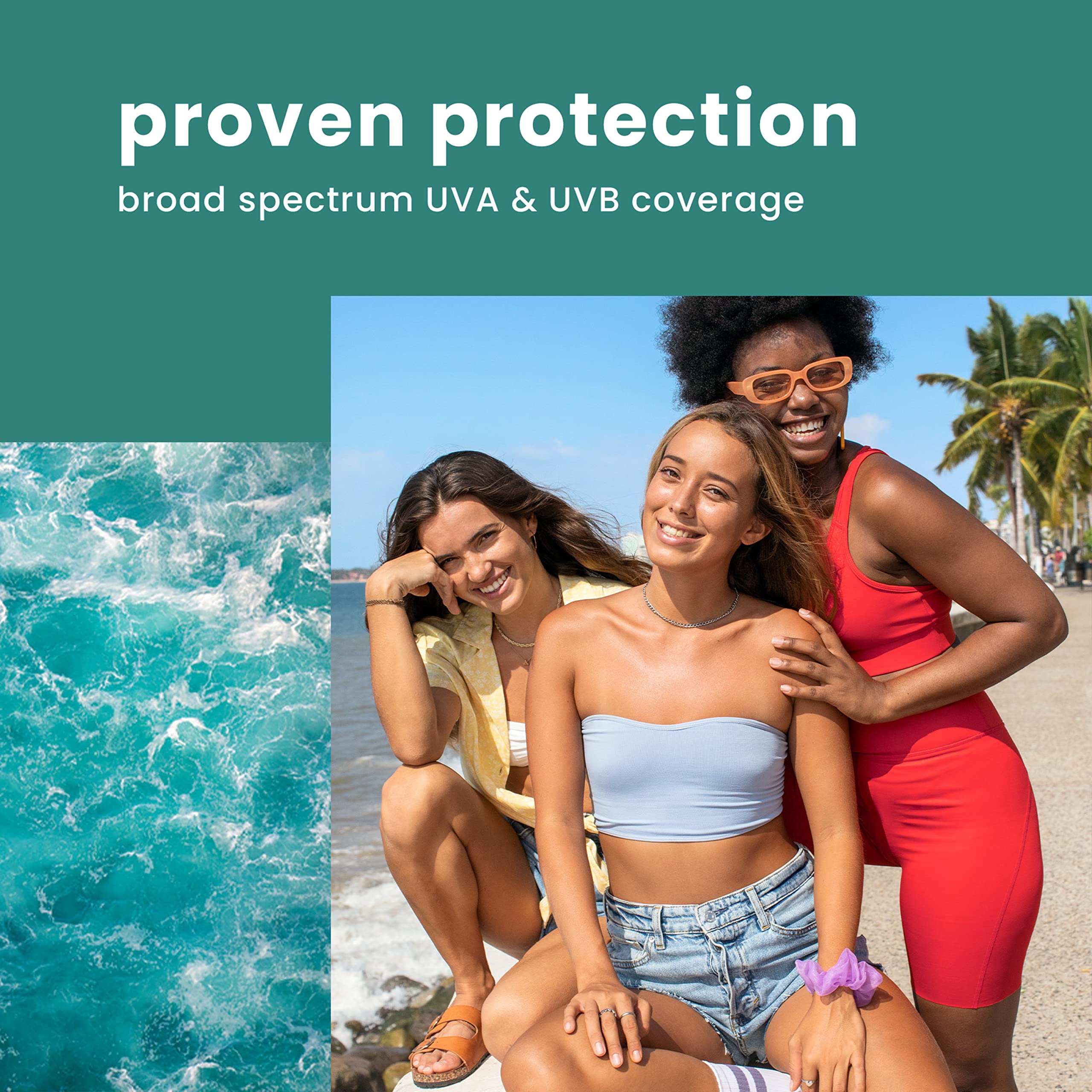 Hawaiian Tropic Skin Defense SPF 50 Sunscreen Lotion – Antioxidant Green Tea, 6 oz