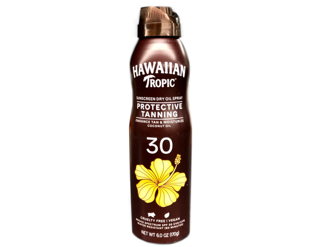 Hawaiian Tropic Dry Oil Clear Spray SPF30 – 5.2 oz Pack of 2