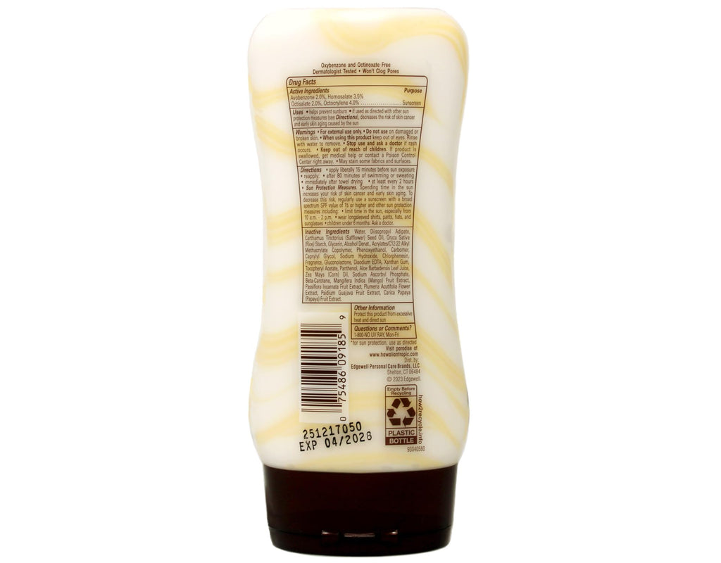 Hawaiian Tropic Silk Hydration SPF 30 Sunscreen Lotion – 6 oz | Broad Spectrum Moisturizing Sun Care