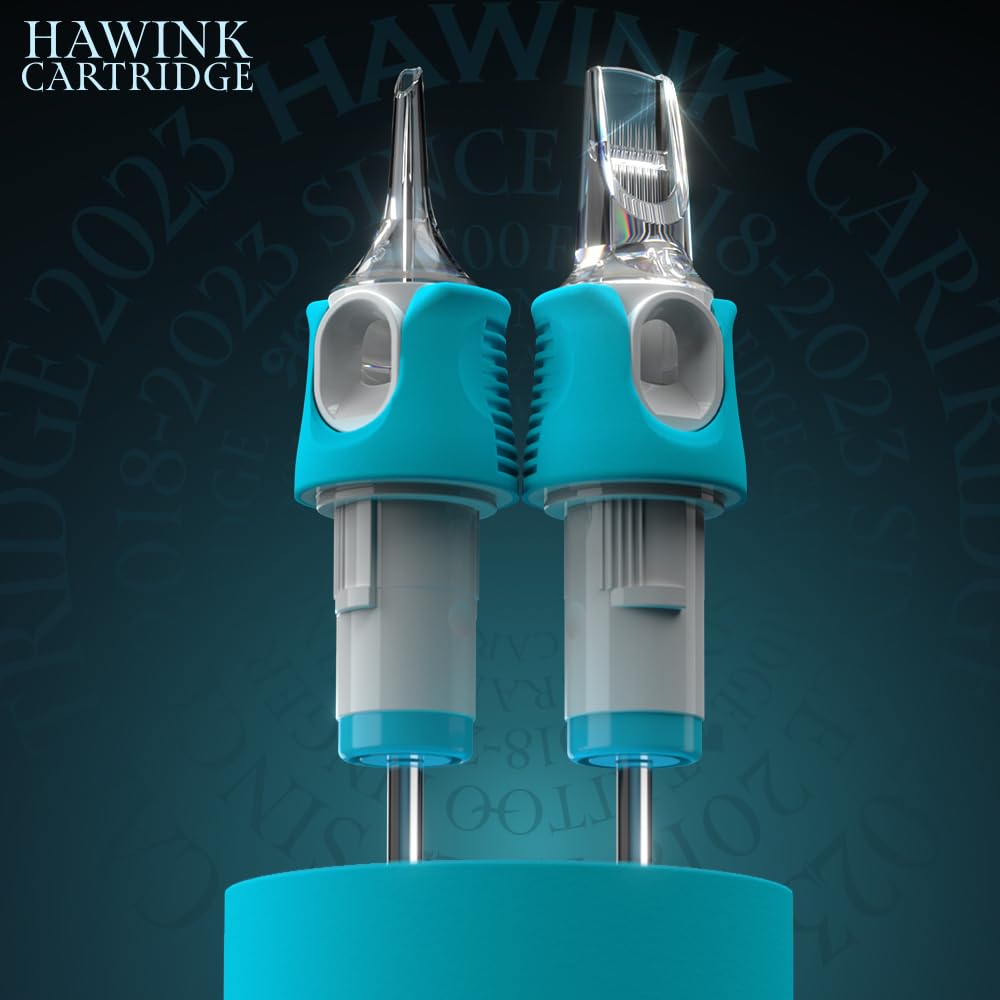 HAWINK 1203RS-M 3RS Tattoo Cartridges – 40 Pcs, Standard 3-Round Shader, M-Taper