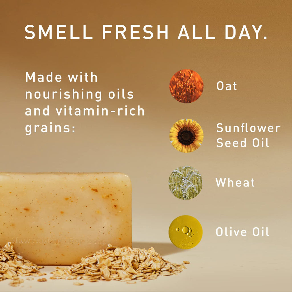 Hawthorne Exfoliating Bar Soap | Deep Cleansing with Mint and Eucalyptus
