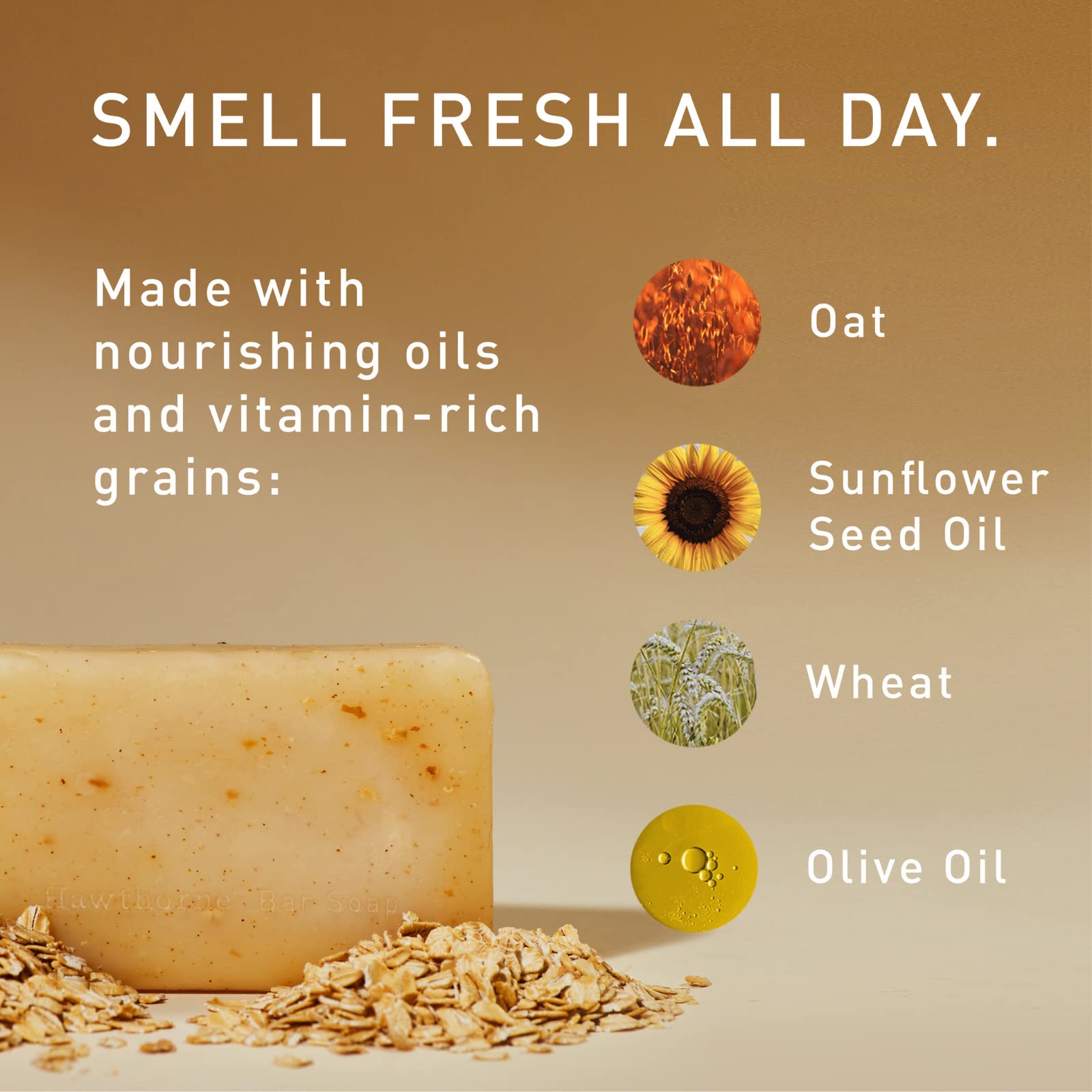 Hawthorne Exfoliating Bar Soap | Deep Cleansing with Mint and Eucalyptus