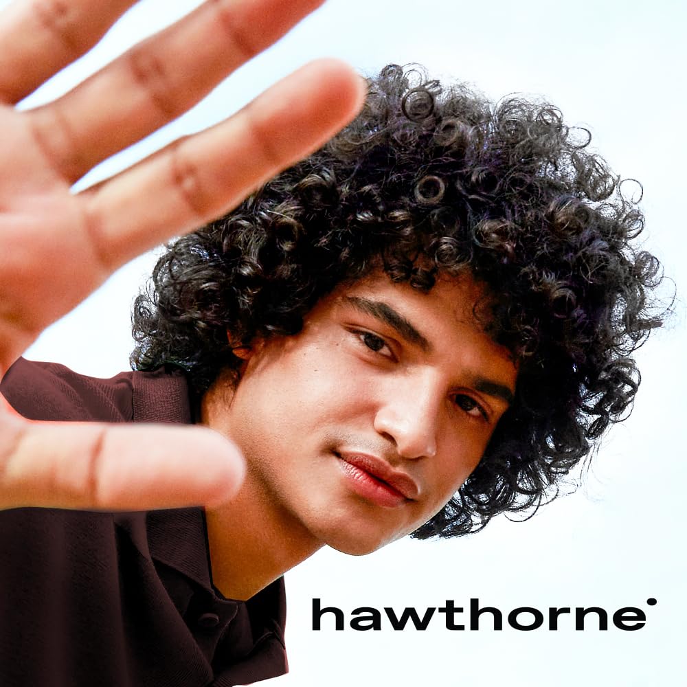 Hawthorne Frizz Fighter Shampoo for Men – Curly Hair Hydration, Sulfate Free (8 oz) 2-Pack