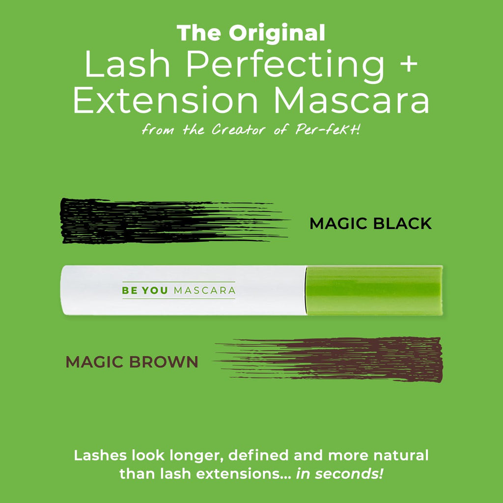 NEW! MAGIC BROWN BE YOU MASCARA by HBY – Lash Perfecting Gel, Buildable & Vegan