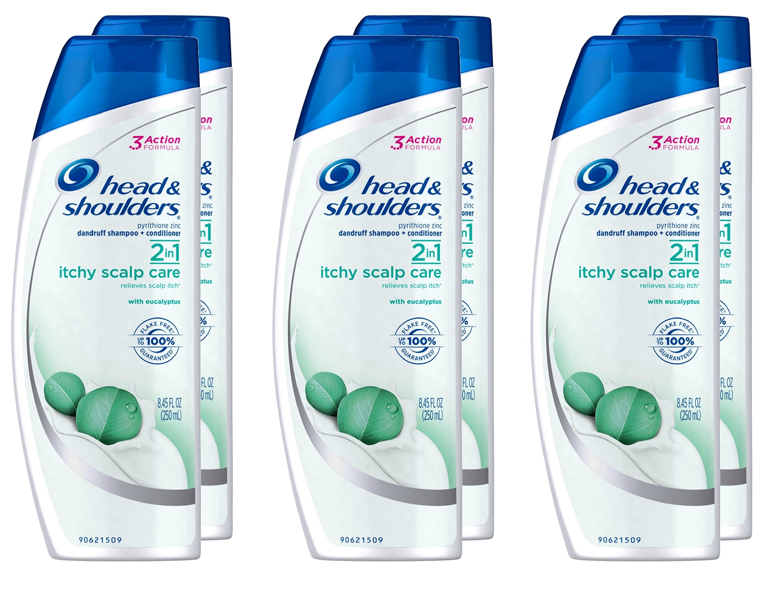 Head & Shoulders Itchy Scalp Care with Eucalyptus — 2-in-1 Anti-Dandruff Shampoo + Conditioner (8.45 fl oz) Pack of 6