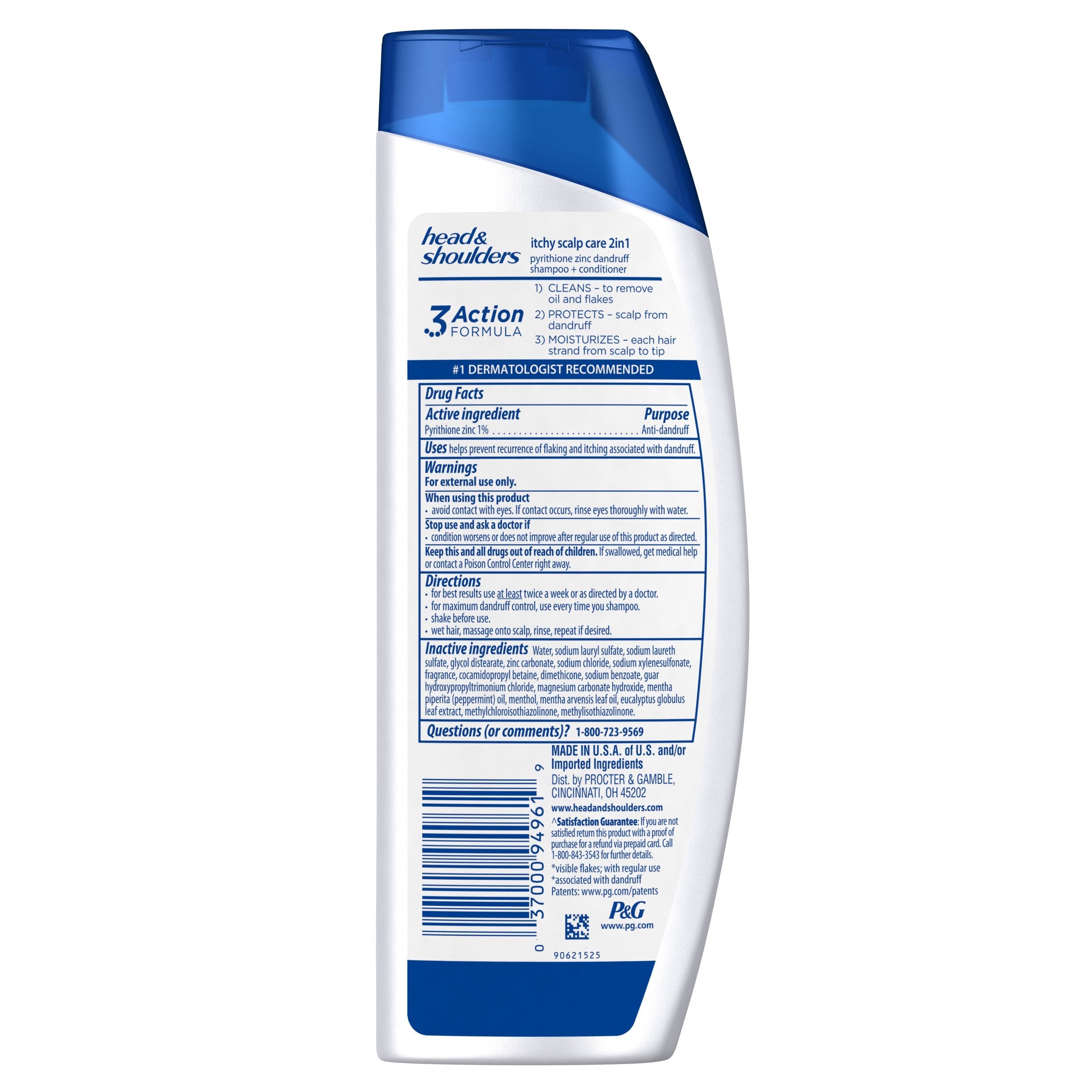 Head & Shoulders Itchy Scalp Care with Eucalyptus — 2-in-1 Anti-Dandruff Shampoo + Conditioner (8.45 fl oz) Pack of 6