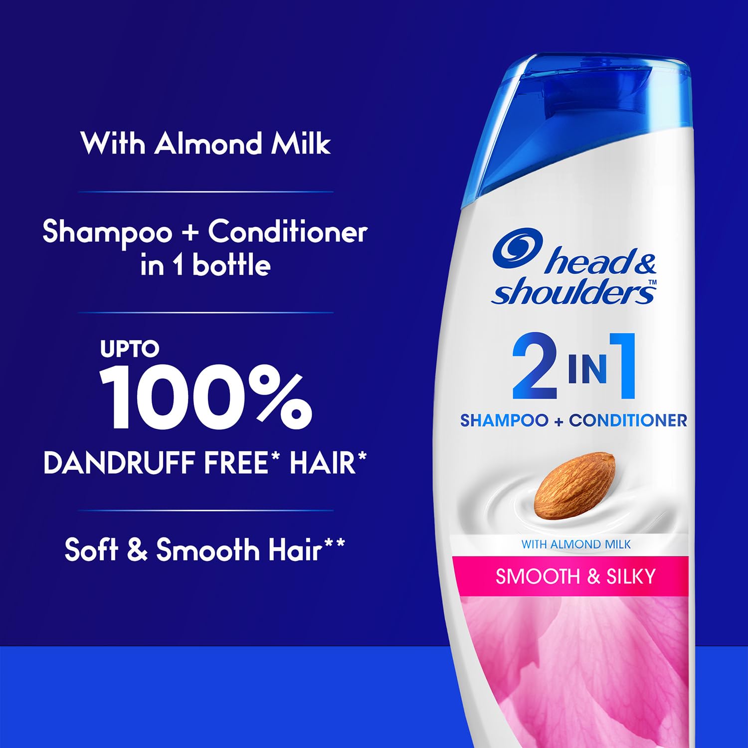 Head & Shoulders Smooth & Silky 2-in-1 Shampoo + Conditioner (180ml)