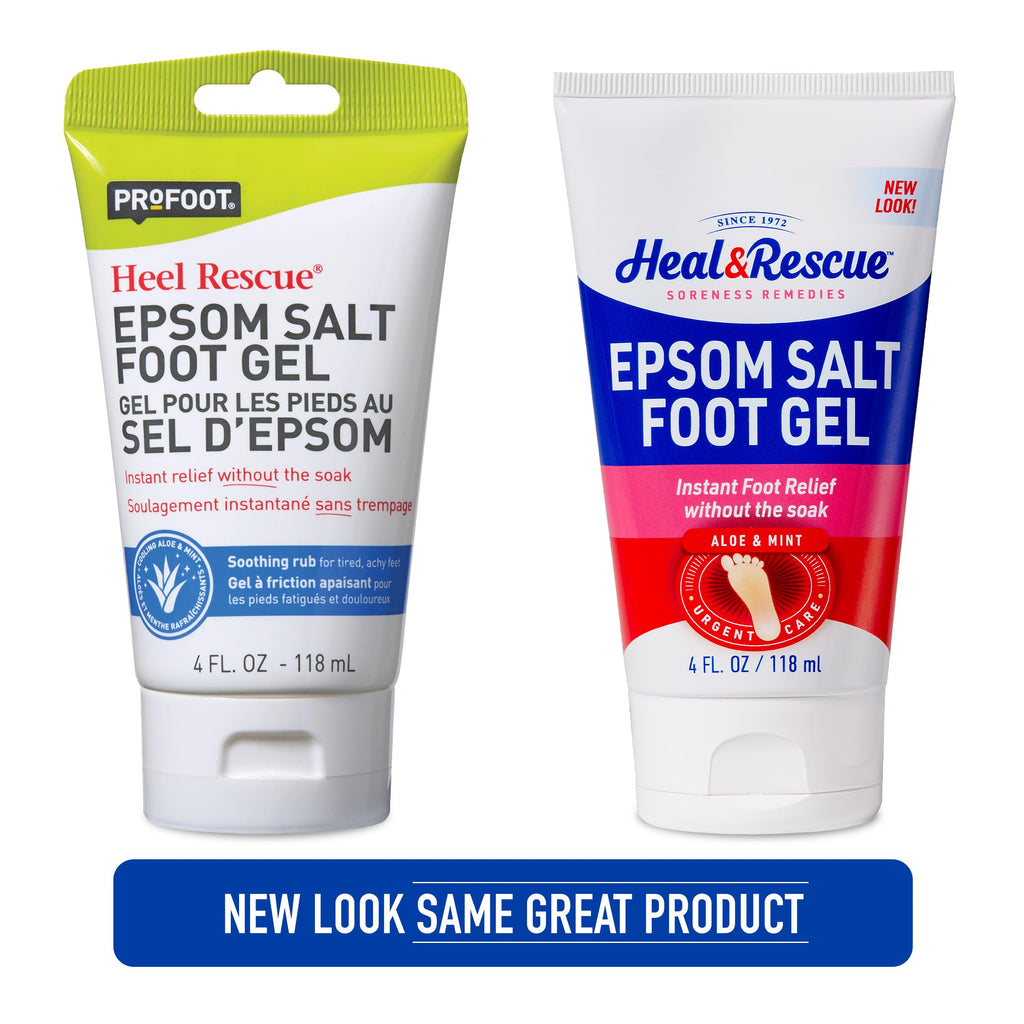 Heal&Rescue Epsom Salt Foot Gel - 4 oz for Instant Foot Relief On the Go