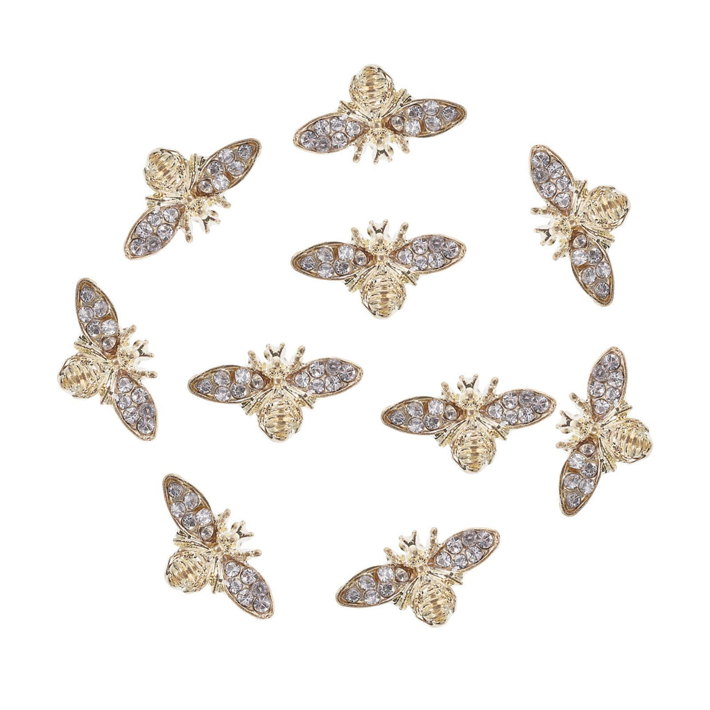 Healeved Bee Nail Charms 3D Alloy – Retro Nail Art Accessories for Acrylic & Natural Nails