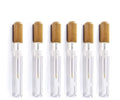 Healthcom 6-Pack Bamboo Lip Gloss Tubes (6ml) – Refillable DIY Lip Gloss Containers with Wand
