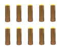 Healthcom 10-Pack 2oz Paperboard Lip Balm Tubes – Refillable DIY Lip Gloss Containers (Brown)