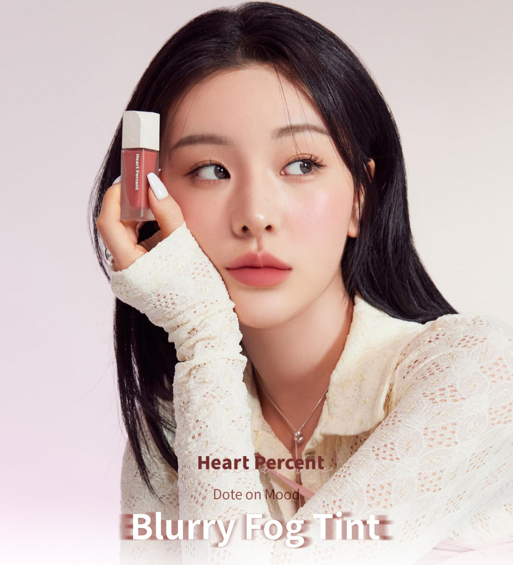 Heart Percent Dote On Mood Blurry Fog Tint #03 Peony Pink – Velvet Matte Lip Stains with Personal Color Analysis