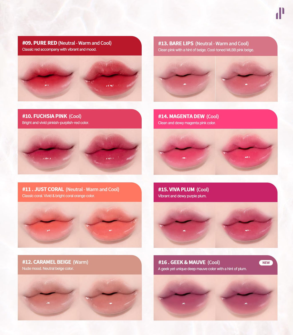Heart Percent Dote On Mood Glow Tint Plum Mauve — Moisturizing, Transfer-Proof Lip Stain