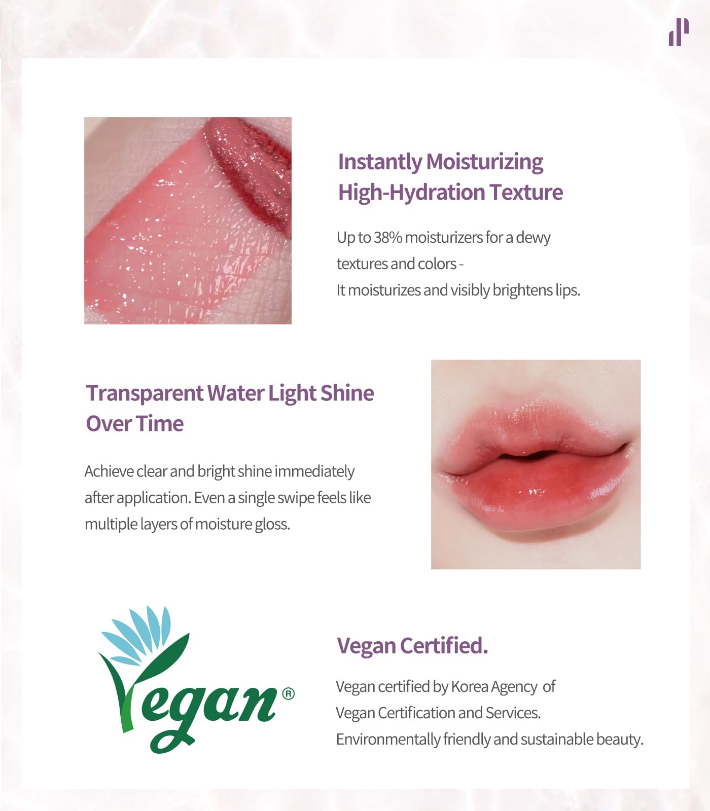 Heart Percent Dote On Mood Glow Tint Peach Coral – Hydrating Lip Stain 6.8g