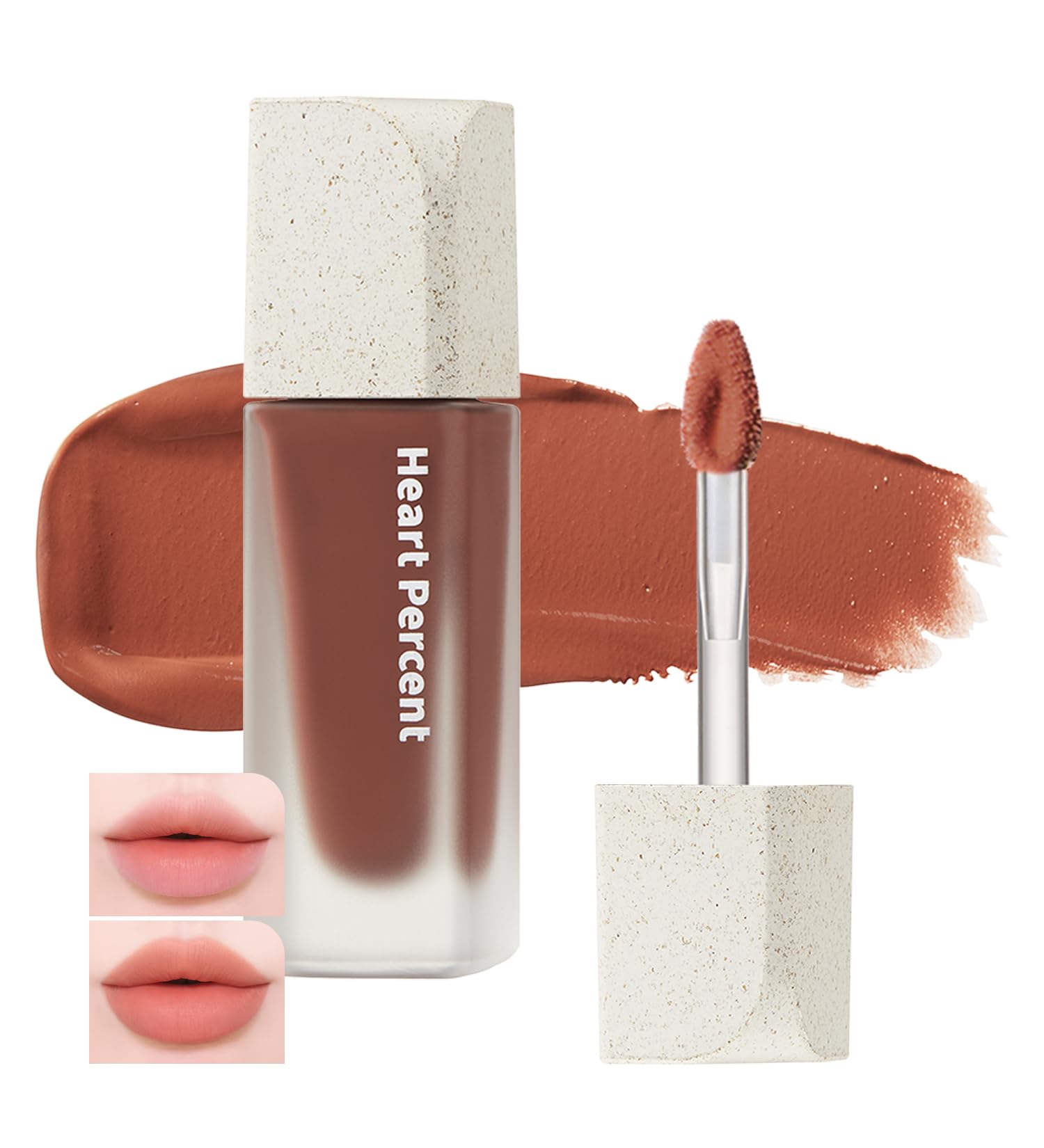 Heart Percent Dote On Mood Lip Stain #02 Dusty Fig – Velvet Matte, Lightweight, Vegan, Personal Color Analysis