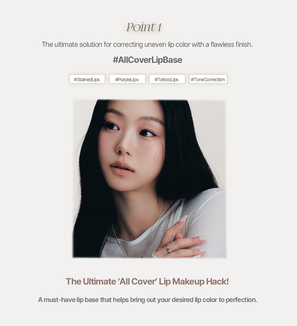 Heart Percent Dote On Mood All Cover Lip Base #07 Vanilla Beige – Lightweight Lip Tone Base