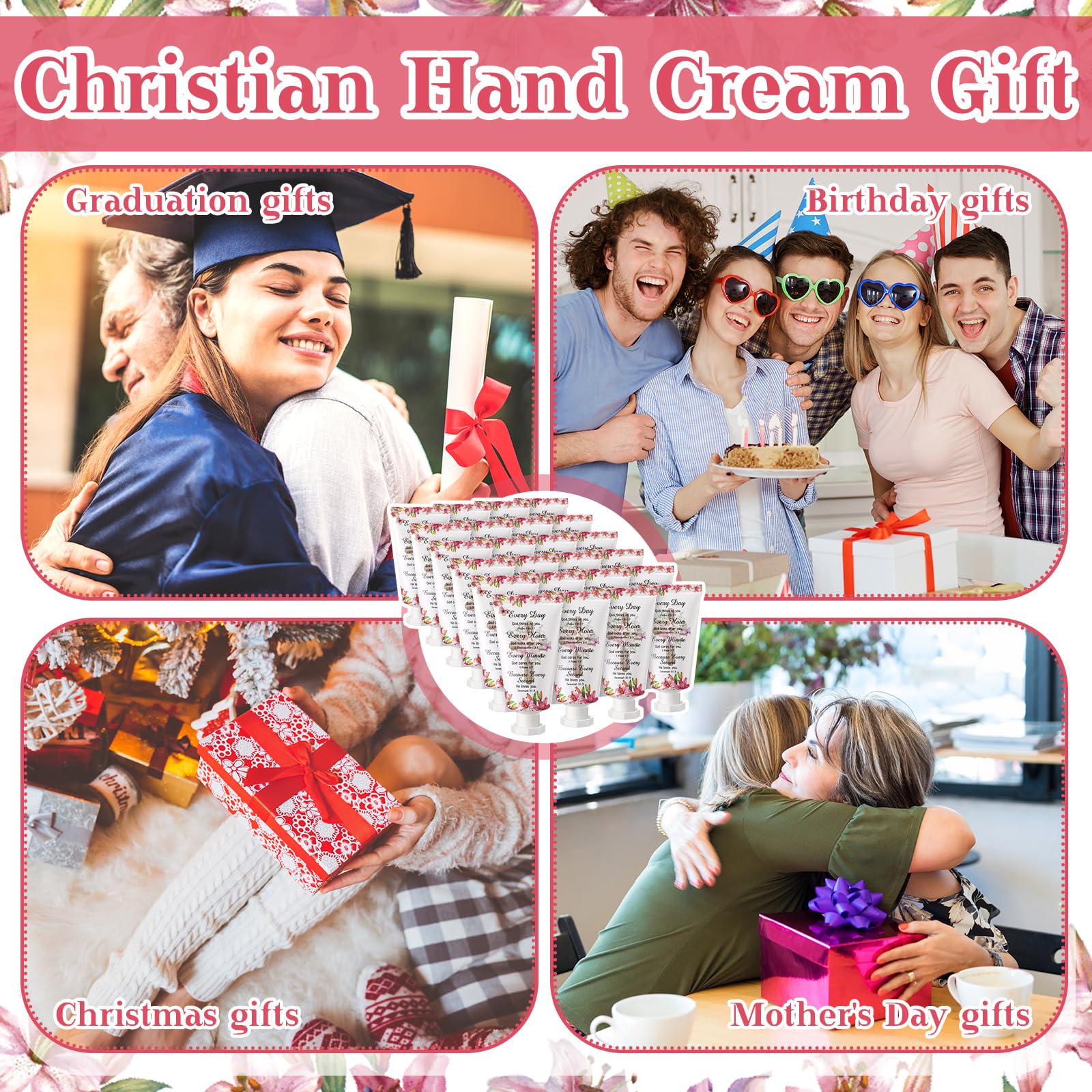 Heigble 50-Pack Bible Hand Cream Gift Set – Christian Gifts for Women