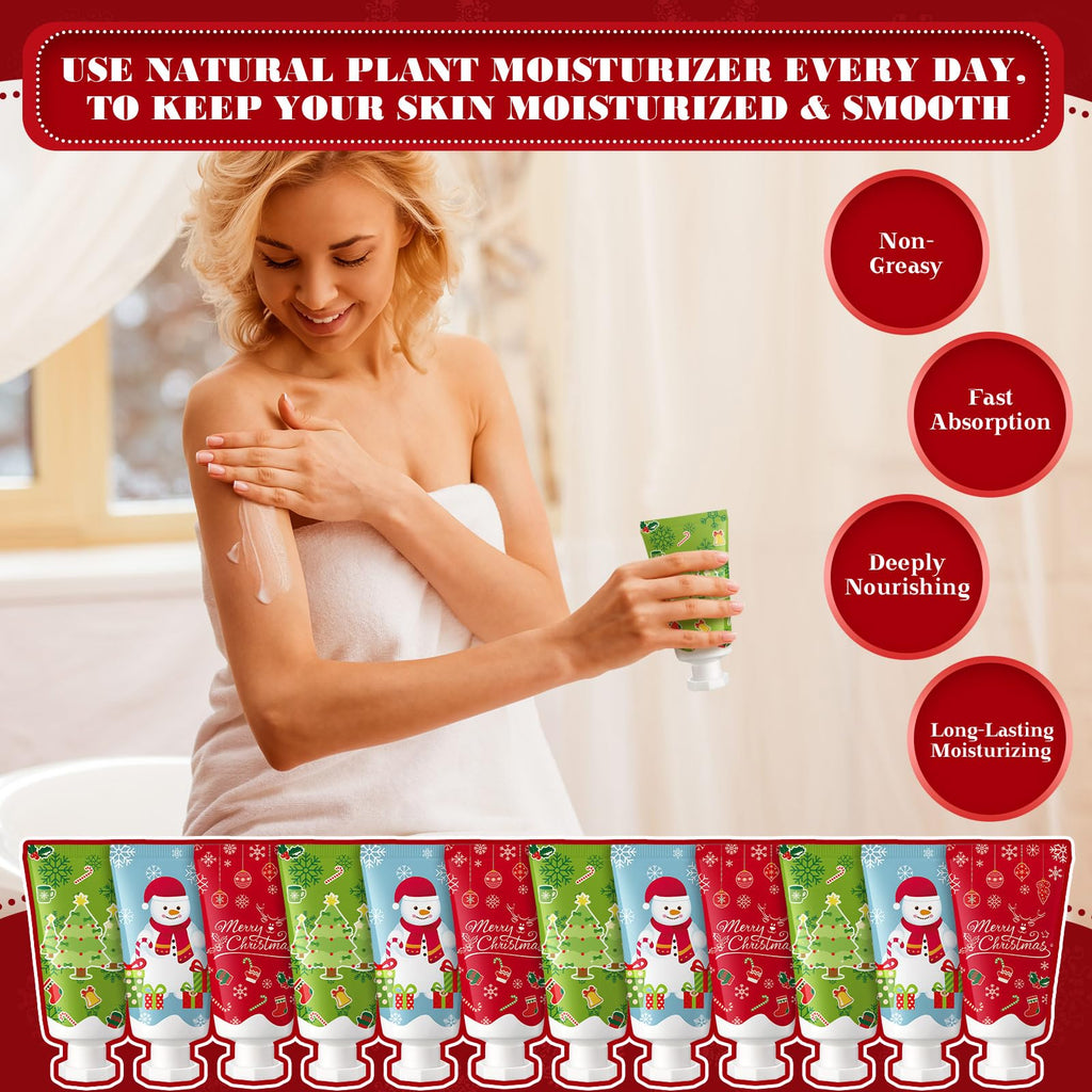 Heigble 24-Pack Christmas Lotion Gift Set – Travel-Size Hydrating Body Lotions
