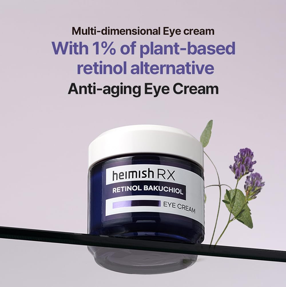 HEIMISH RX Retinol Bakuchiol Eye Cream – Anti-Aging, Brightening & Hydration (30ml)