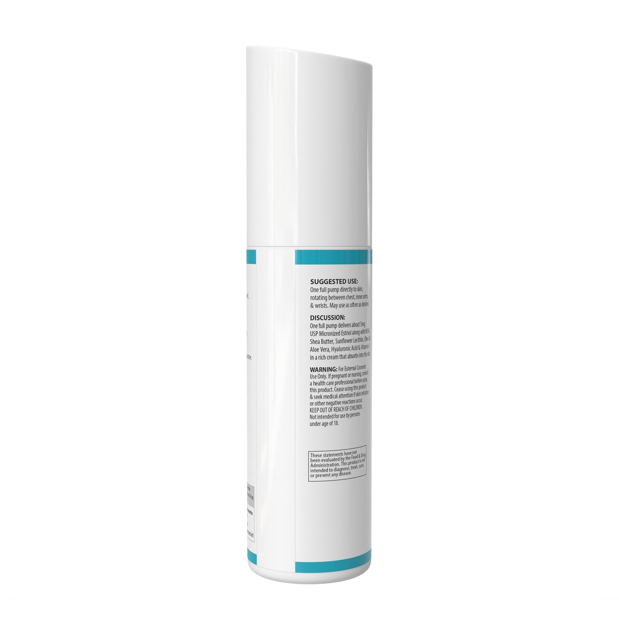 HelloPharmacist Natural Bioidentical Estriol 5.0 Cream for Women – Hydration with Hyaluronic Acid – 3 oz